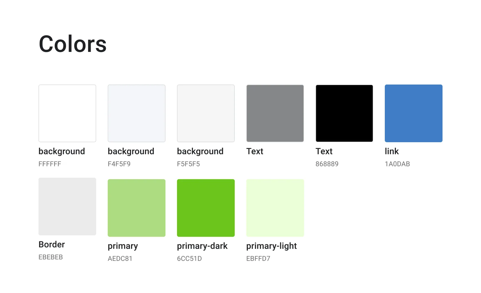 Big Cart colors styles